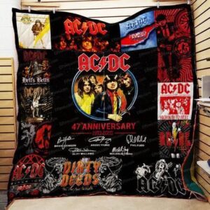Ac Dc Rock Band Music Legend Quilt Blanket Acdc01  Quilt
